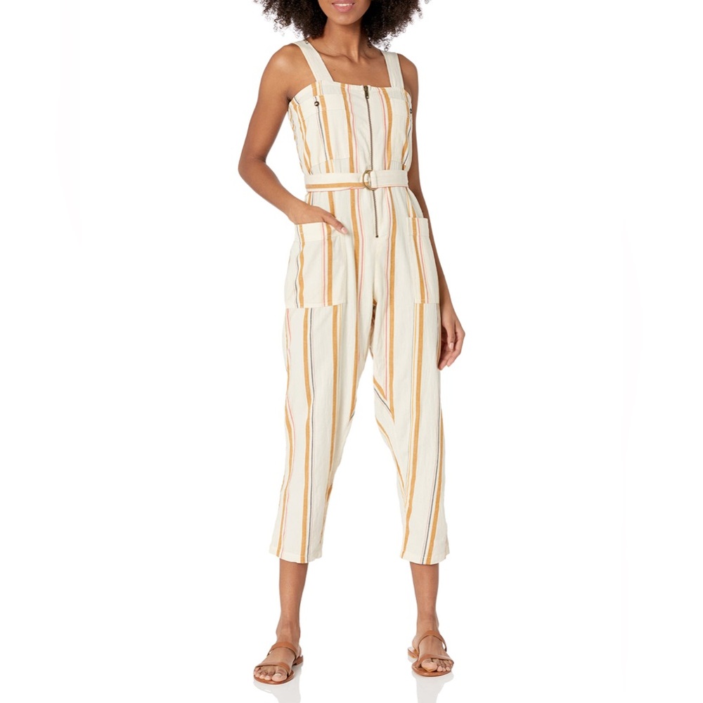 NWT Billabong Light the Night Striped Jumpsuit size Small